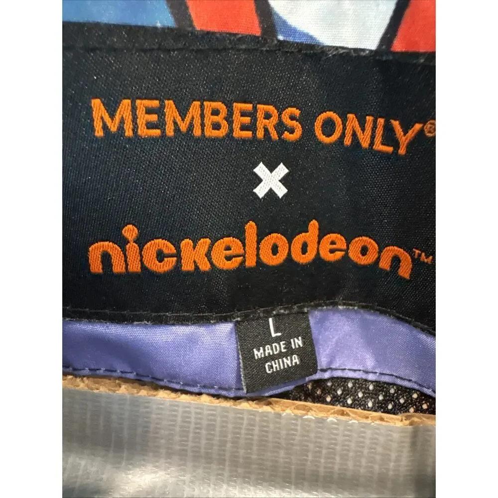 Members Only Nickelodeon Rugrats Windbreaker‎ Jacket Men’s Size L